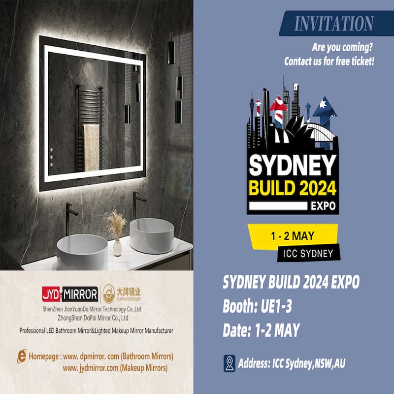Dévoilement de l'innovation : JYD Mirror présente des miroirs de pointe lors de la prochaine exposition sur les matériaux de construction de Sydney